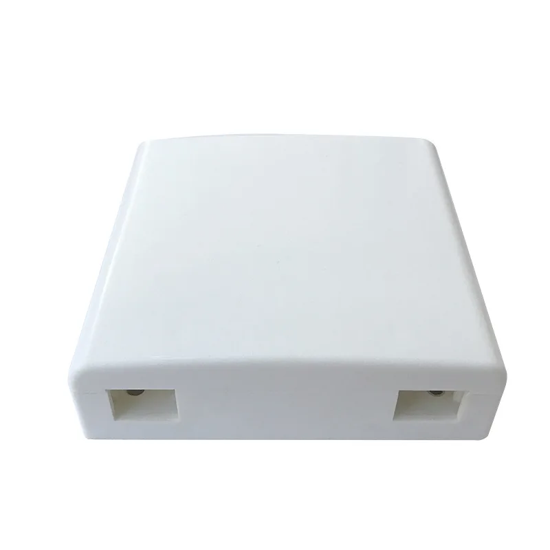 Fiber Panel Box Enclosure,2 Core Fiber Optic Terminal Distribution Junction Box Double-Port 86 Type Panel Fiber Box AB óptica