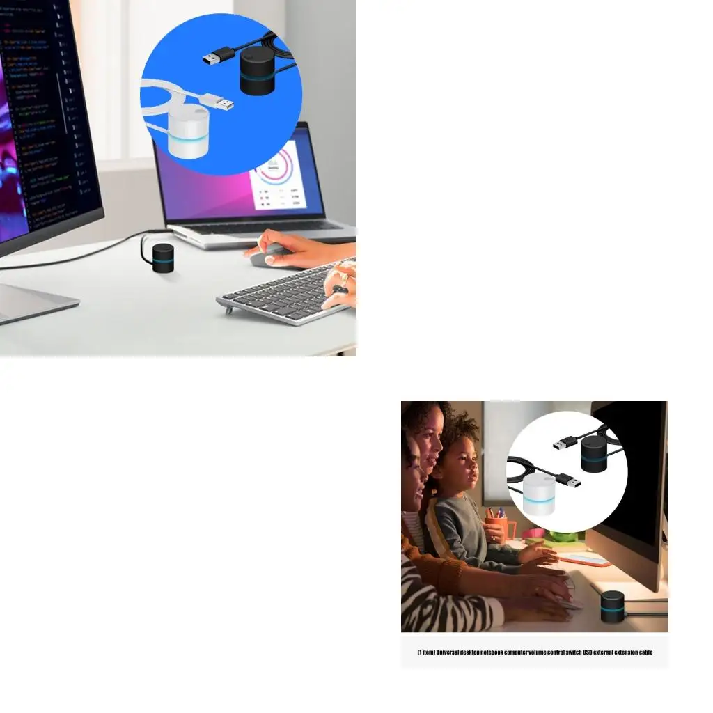 Universal USB Volumes Control Knob For PC And Laptop With Stable ABS Material And Plugs Play Designs Sound Adjuster