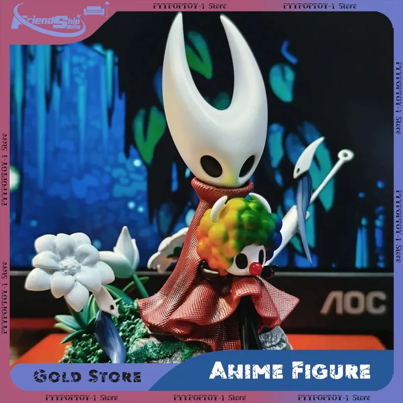 

10cm Hollow Knight PVC Anime Figure Hornet Action Sitting Model Collectible Toy Game Character Statue Birthday Christmas Gifts
