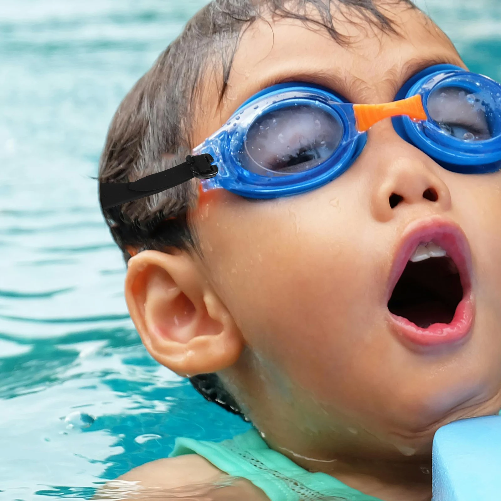

2 Sets Swim Goggles Buckle Goggle Strap Swimming Glasses Fixing Rope Silica Gel Hanging Chain Child Adjustable Eyeglass Holder