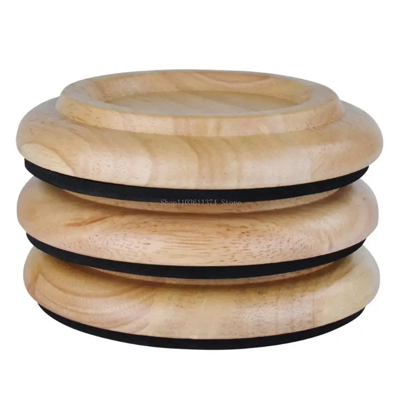 Grand Piano Caster Cup Set of 3 with Recessed Wheel