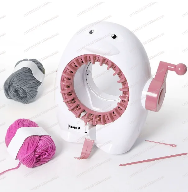 

"22-Needle Penguin Knitting Machine – Handheld DIY Weaver for Scarves/Hats (Manual Operation)"