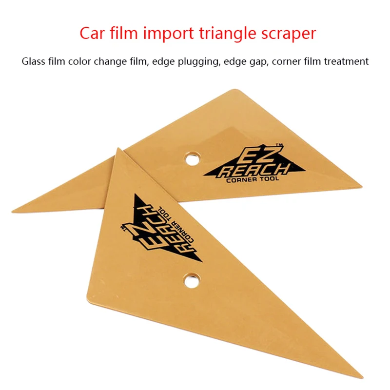 1Pc Soft Triangle Go Corner Squeegee Vinyl Car Wrap Window Tinting Scraper Carbon Film Window Edge Installation Tucking Tool