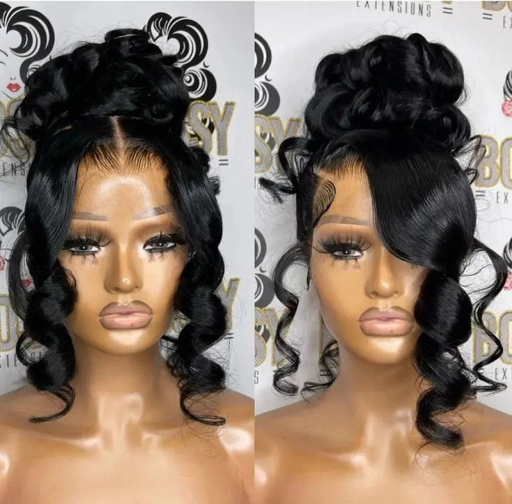 Dialola Pruiken Body Wave HD 360 Full Lace Pruiken Onzichtbare riem Trekkoord Sung Hd 360 Lace Front Lijmloze pruiken Menselijk haar pruik