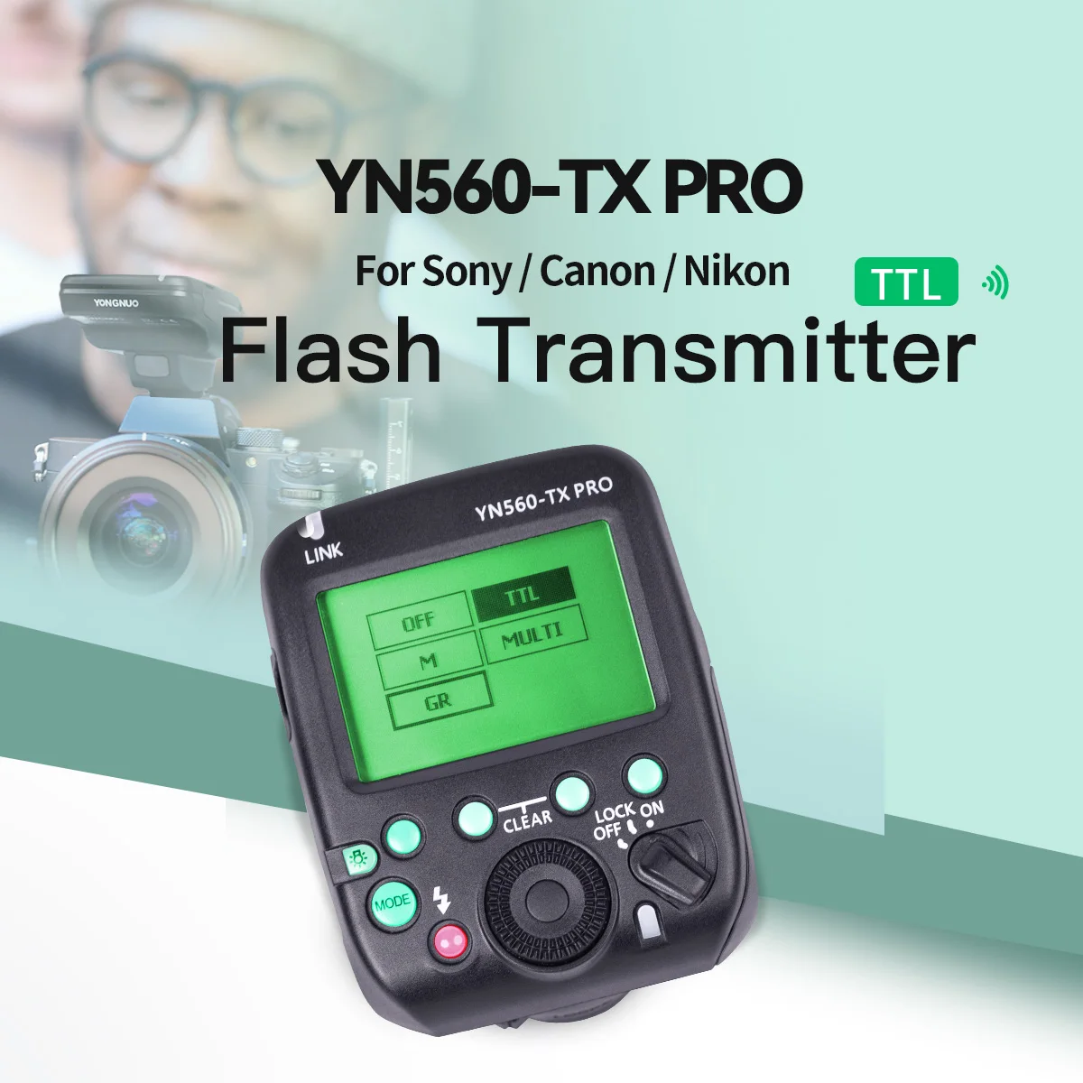 

YN560-TX PRO YONGNUO Flash Wireless Trigger Manual Flash Controller for Sony Canon Nikon YN560III YN560IV YN685 YN200 Speedlite