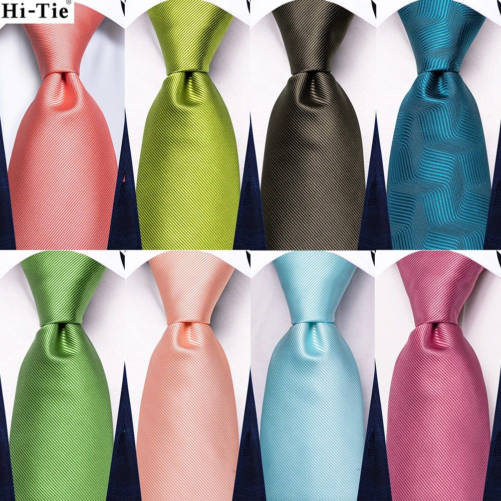 Hi-Tie cielo blu solido moda uomo cravatta fazzoletto gemelli per smoking accessorio classico seta regalo di lusso cravatta per gli uomini