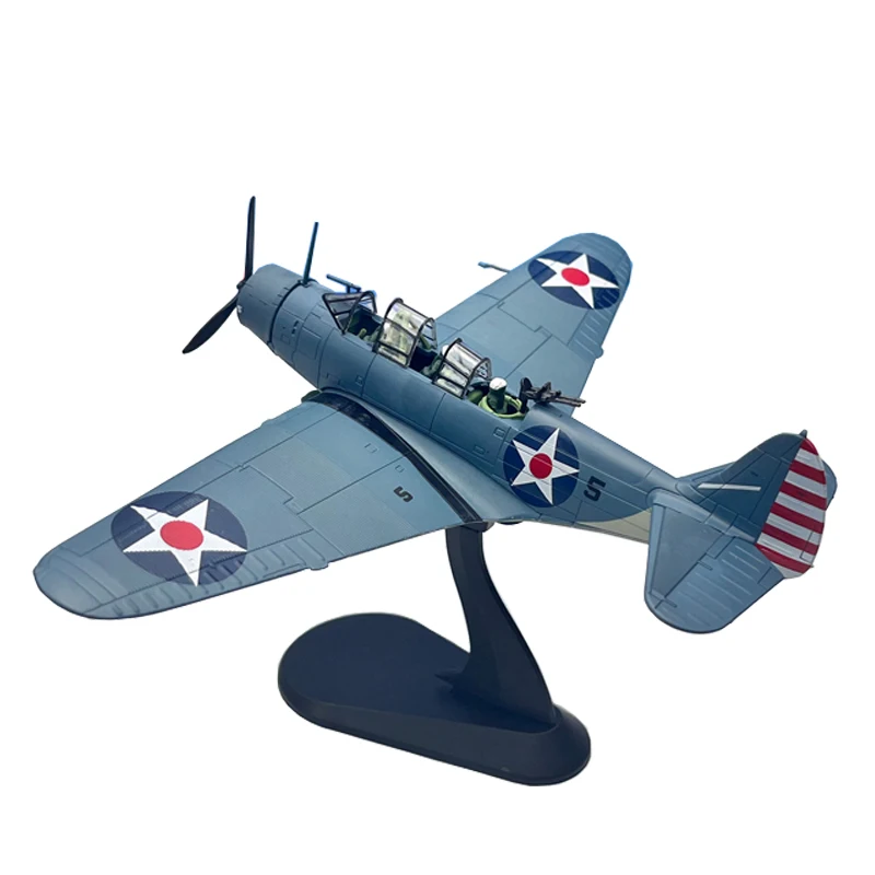 1/72 Scale WWII TBD Devastator Torpedo Bomber Aircraft Battle Finished Diecast Metal Plane Military Display Model  Gift Toy