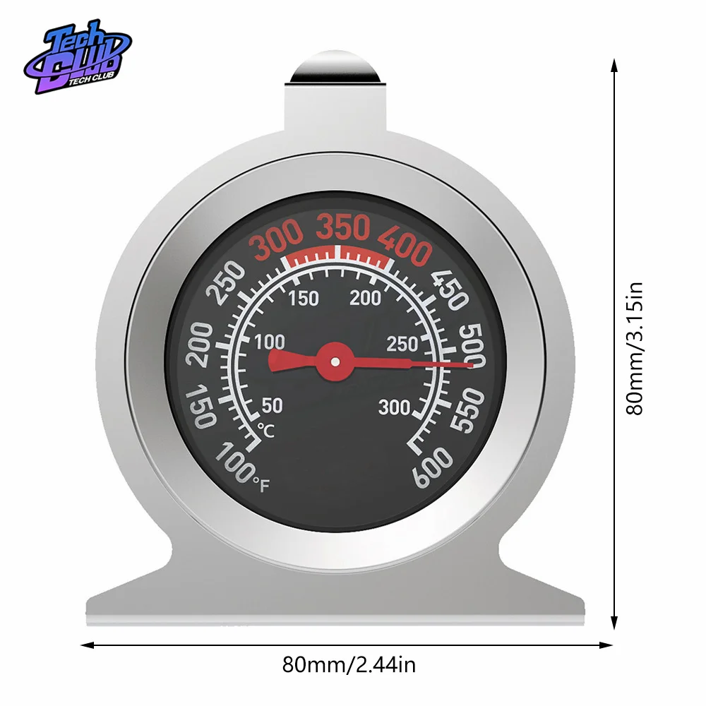 Oven Thermometer Stainless Steel Cooking Gauge Meat Pointer Temperature Meter Kitchen Gauge Kitchen Supplies