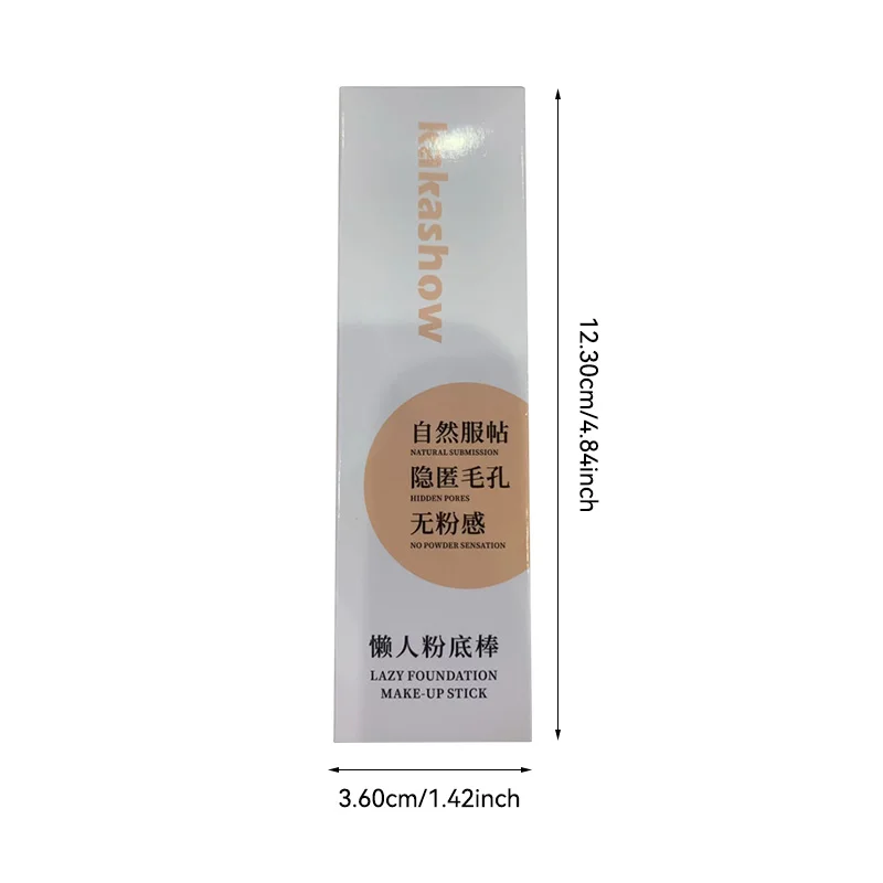 Luie foundation stick, hydraterende en natuurlijke concealer make-up, matte make-upbasis, zeldzame schoonheid, houd make-up en zweet - afbeelding 2