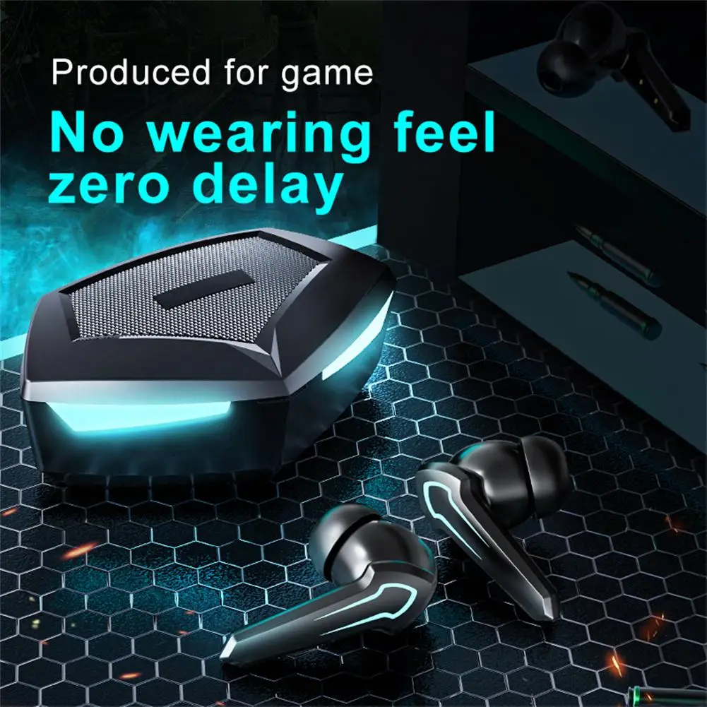 P30 Light-emitting Bluetooth-compatible Headset Binaural Digital Display Tws Wireless Gaming Earphone