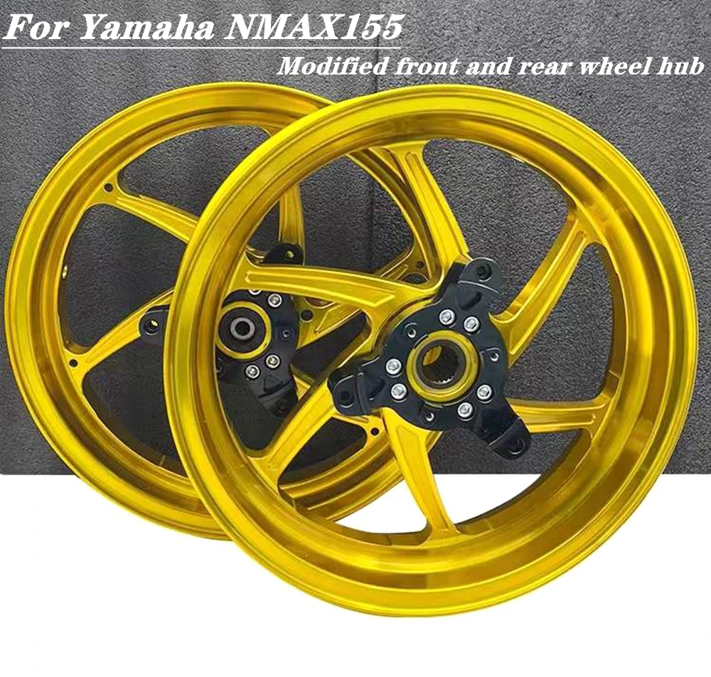 1 Pair For Yamaha NMAX155 2020-2024 Motorcycle Front And Rear Wheel Hub 13 inch Aluminum Alloy Lightweight Wheel Rims CNC Hub