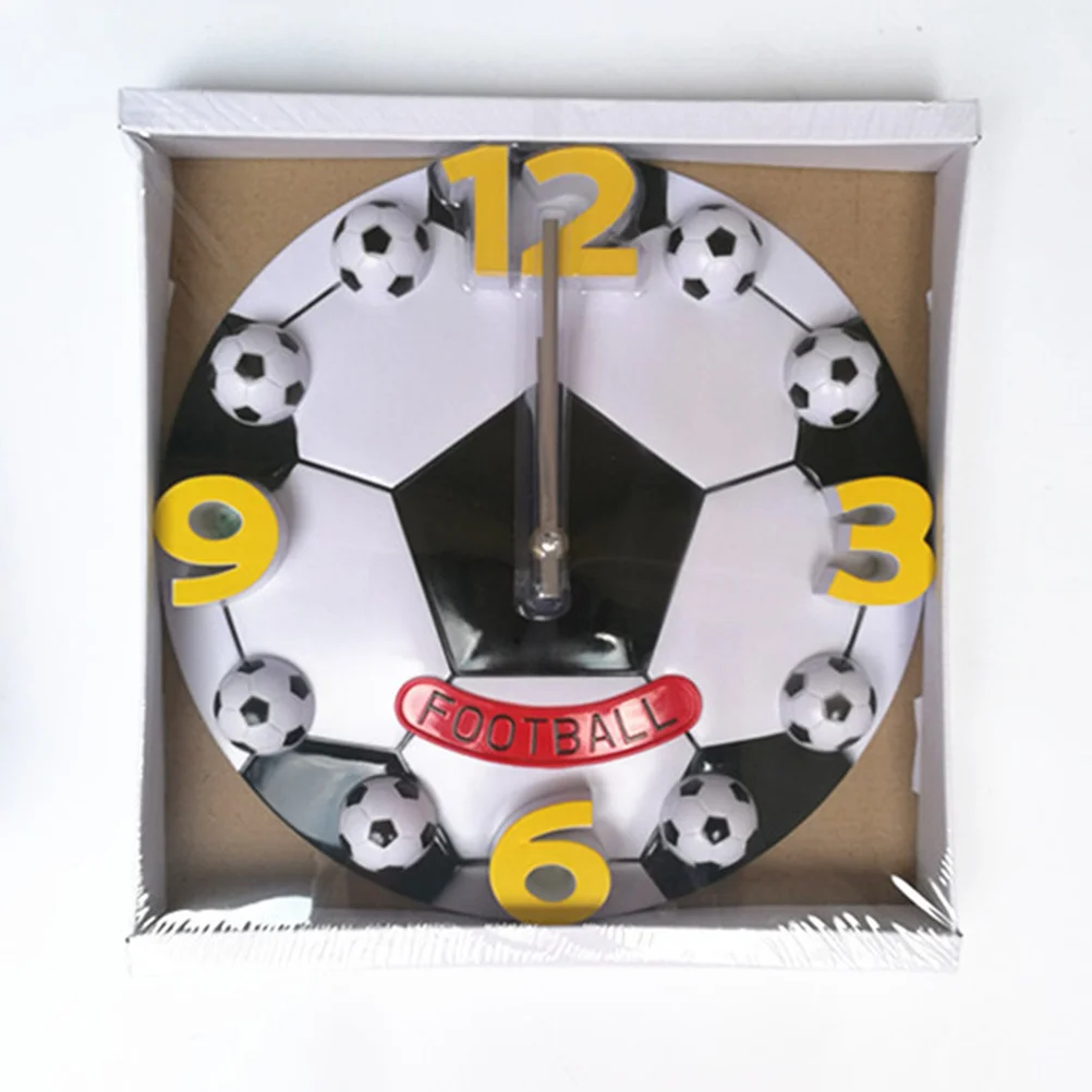 

12 Inch Football Soccer Shaped Silent Wall Home Office Decor Bedroom Gift Round Hanging Clock Business Holiday Presents