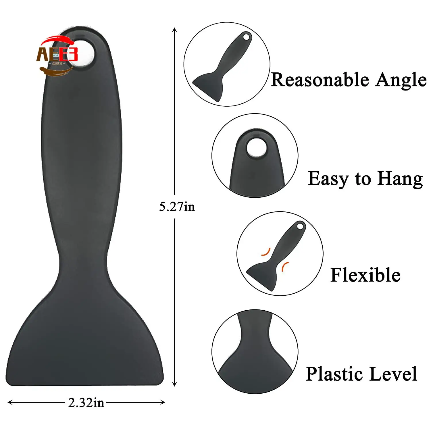 AEE3-10 PCS Plastic Spatula Resin Scraper Flexible Paint Scraper Putty Knife Air Bubble Remover Sticker Installation Tool