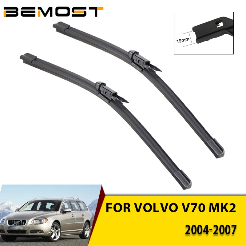 

Автомобильные щетки стеклоочистителя для VOLVO V70 MK2 2004-2007, лобовое стекло, передние щетки 24 "+ 22" автомобильные аксессуары