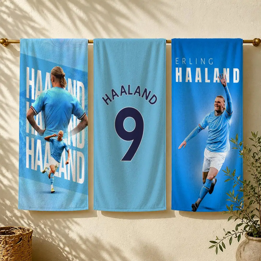 Athlete Erling Haaland Towel Towel beach towel, quick drying absorbent bath towel for Swim,Gym,Camping,Outdoor hot
