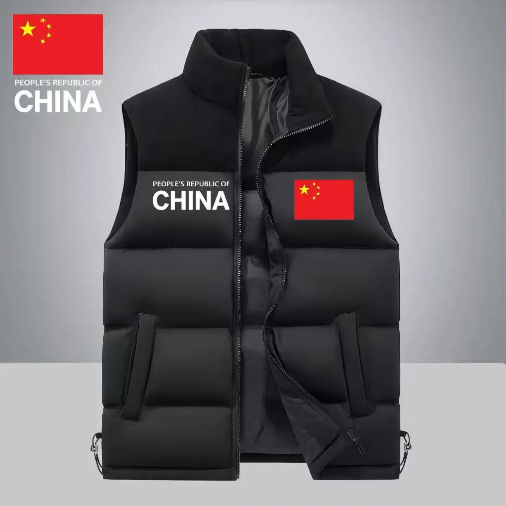 Men's Vest Jacket Warm Sleeveless Jackets Winter Waterproof Zipper Coat Autumn Stand-up Collar Casual Waistcoat Brand Clothing