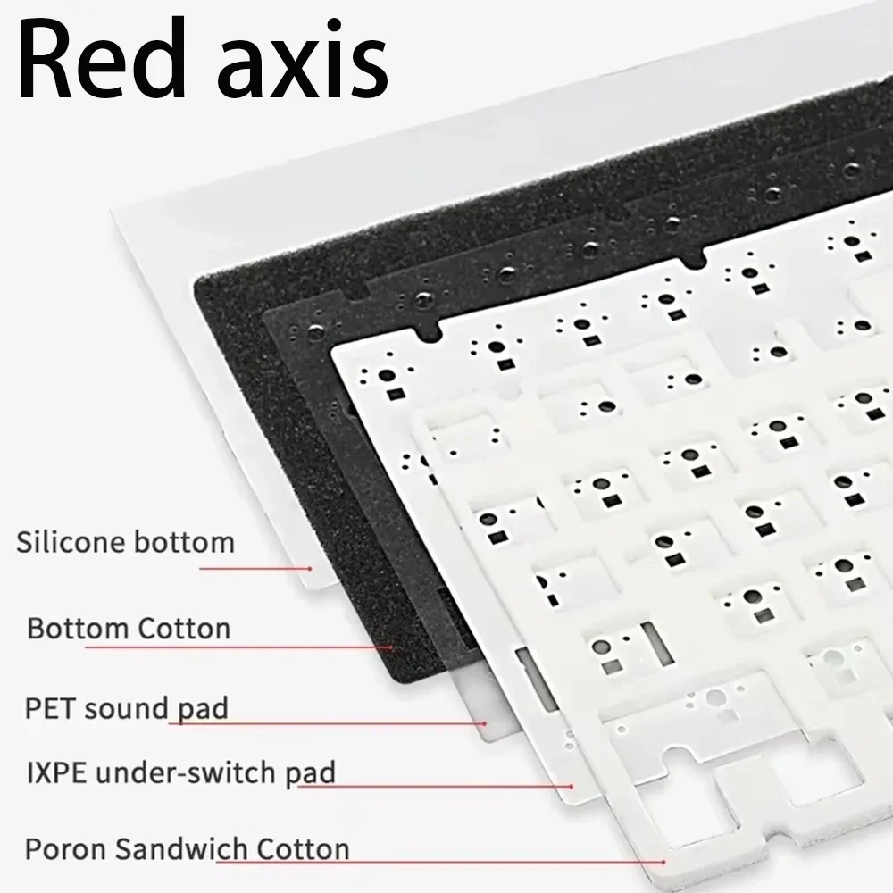 AK820 لوحة مفاتيح الألعاب الميكانيكية السلكية 75 تخطيط مدمج قابل للتبديل السريع RGB الخلفية Esports لوحة المفاتيح لأجهزة الكمبيوتر المحمول ويندوز ماك