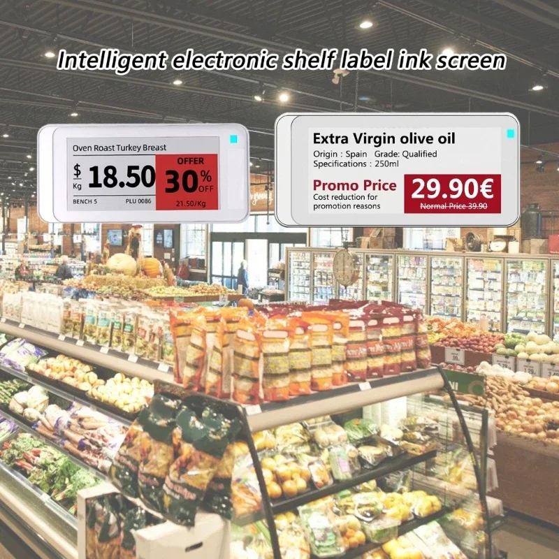 

Чернила для полок с низким энергопотреблением, беспроводные Bluetooth-совместимые обновления, цифровой инструмент для розничных