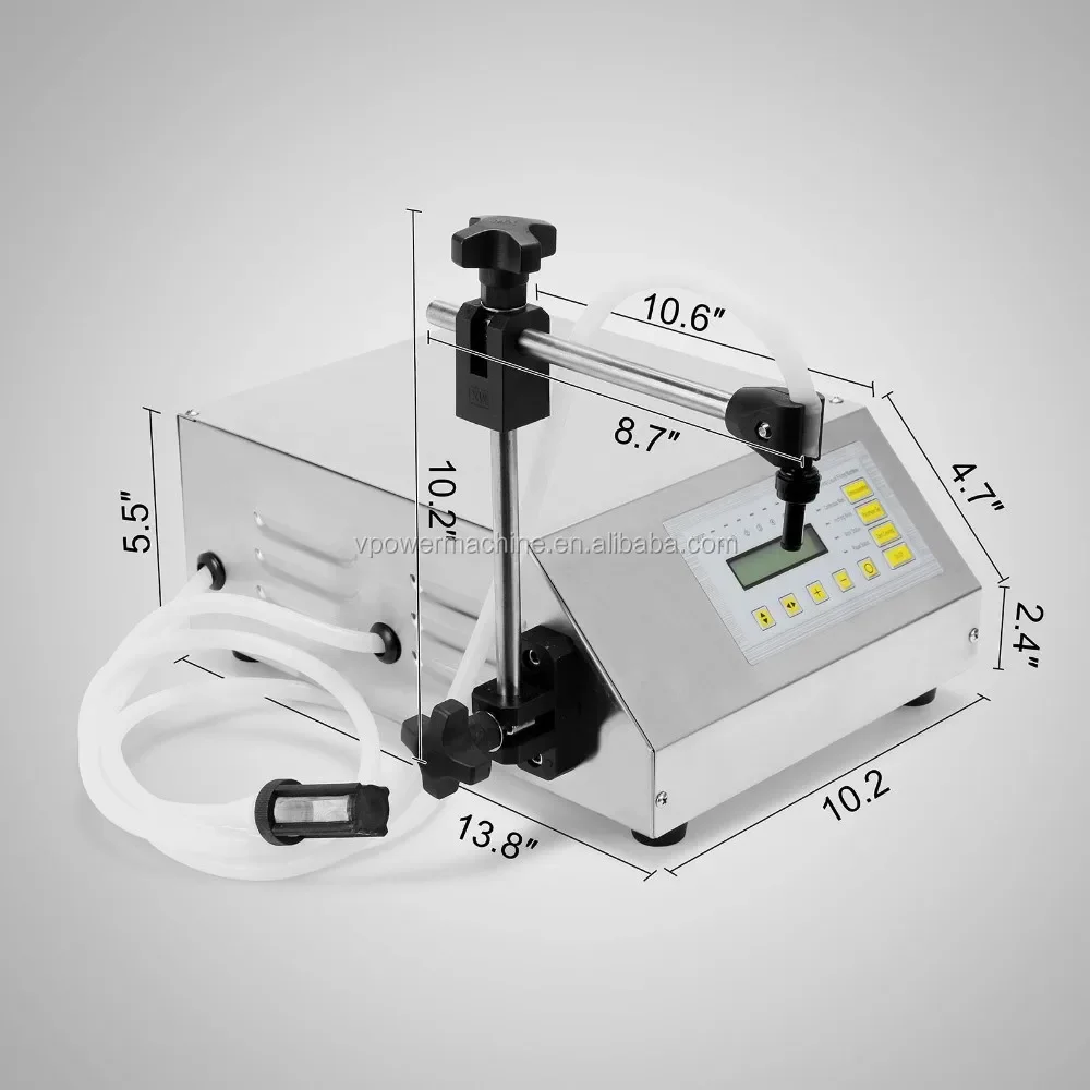 GFK160 small type liquid filling machine electric digital pump single head filling machine for beer, milk, water, oil, juice