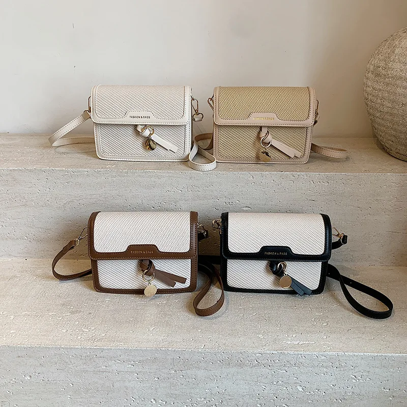 

Доступная роскошная женская сумка через плечо 2024, маленький квадратный кошелек с ретро-принтом, прочная искусственная кожа, шикарная легкая пригородная сумка