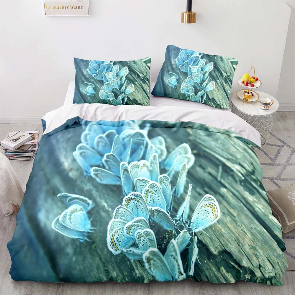 Butterfly Bedding Set Single Twin Full Queen King Size Mountain Elf Bed Set Aldult Kid Bedroom Duvetcover Sets 3D Pr 2025