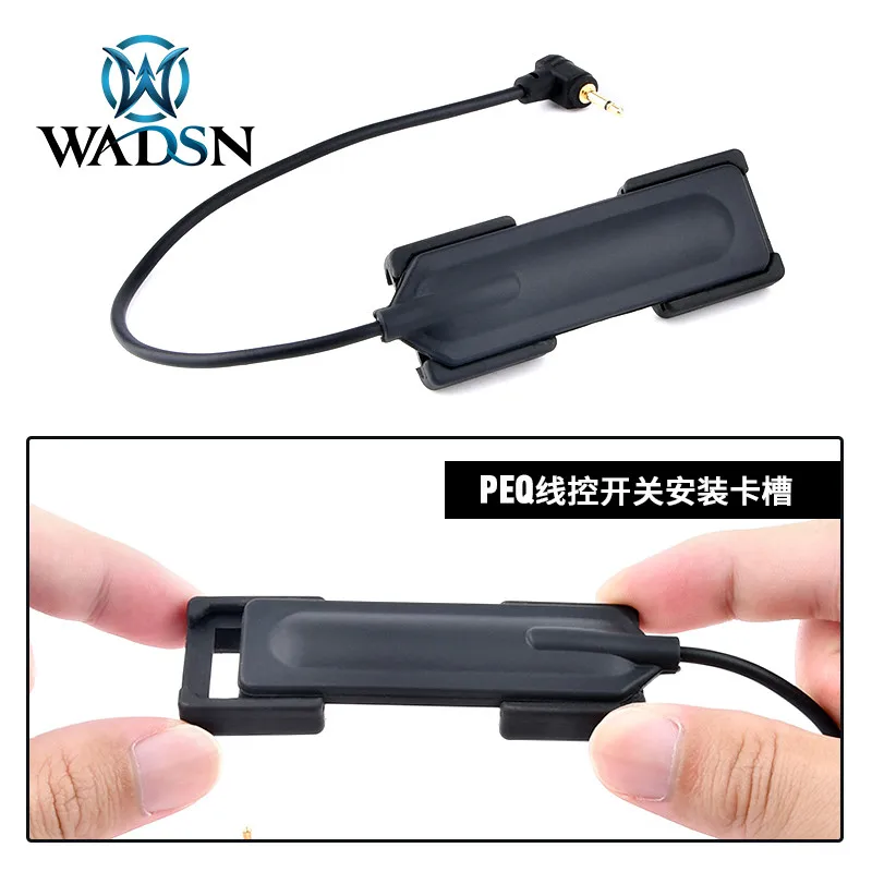 WADSN Tactical HL-X Light Nylon Pocket Panel For PEQ-15 Pressure Pad Weapon Light Switch Slot Fit 21MM Picatinny Rail