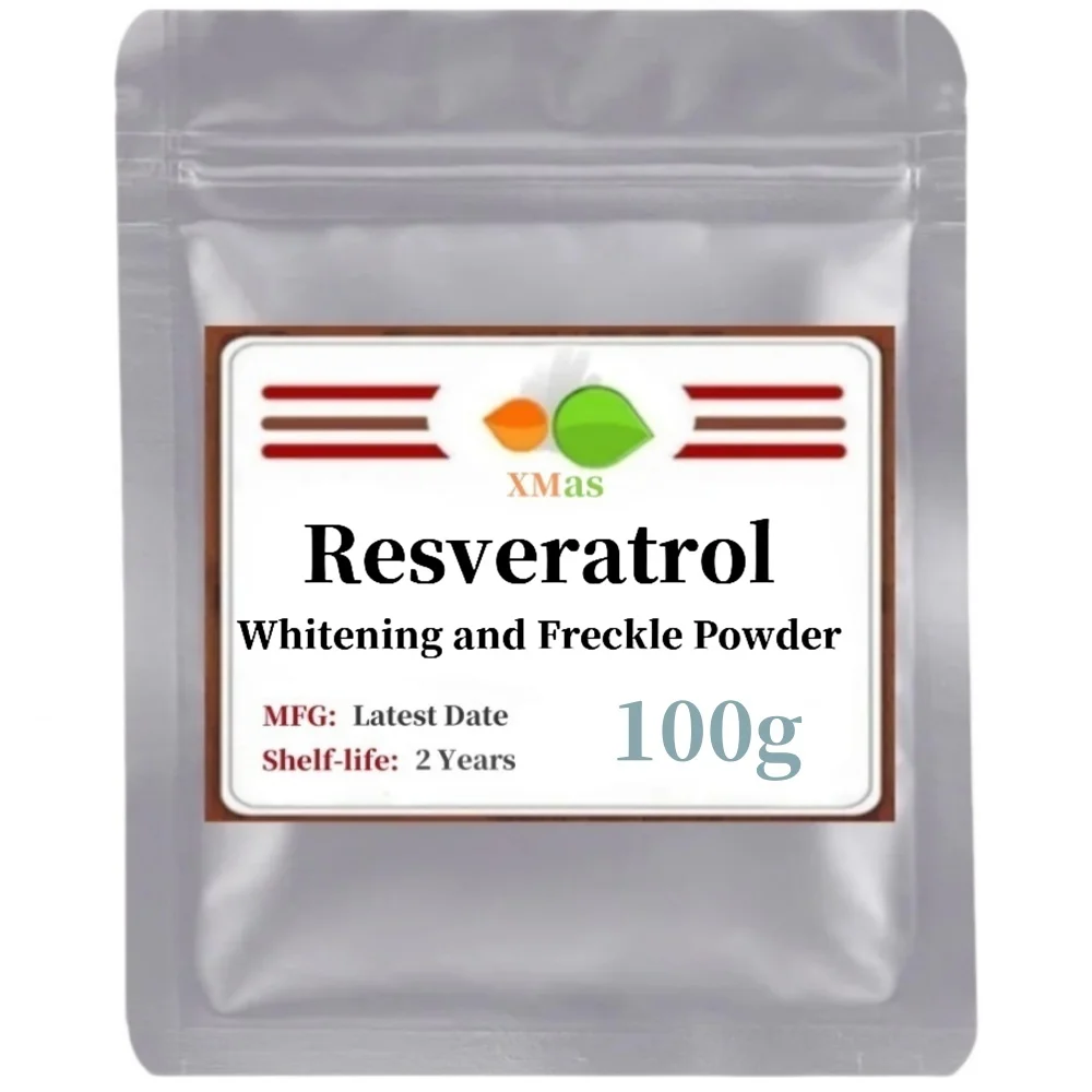 50-1000g 99.9% Resveratrol Powder, Antioxidant, Whitening And Freckle