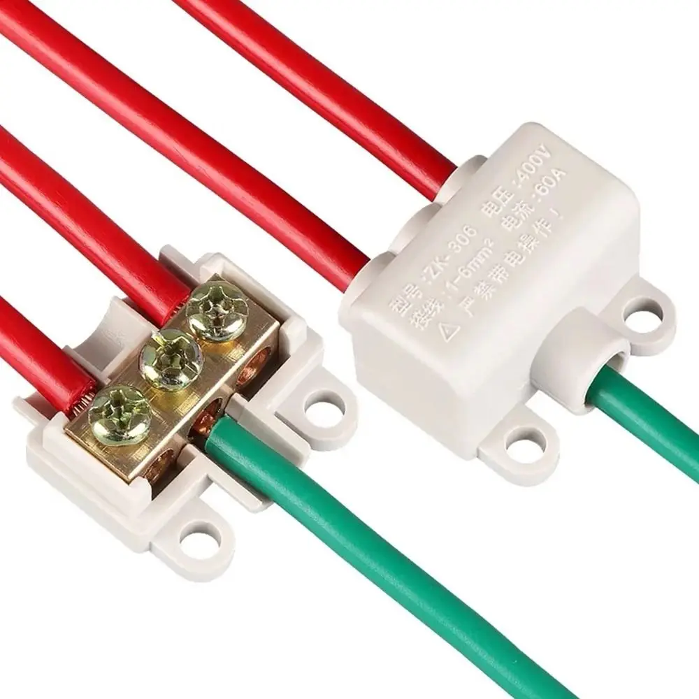 Splitter Wire Connector Terminal Block High Power Branch Terminal T-type Wiring Terminal Quick Wire Connector Terminal Block