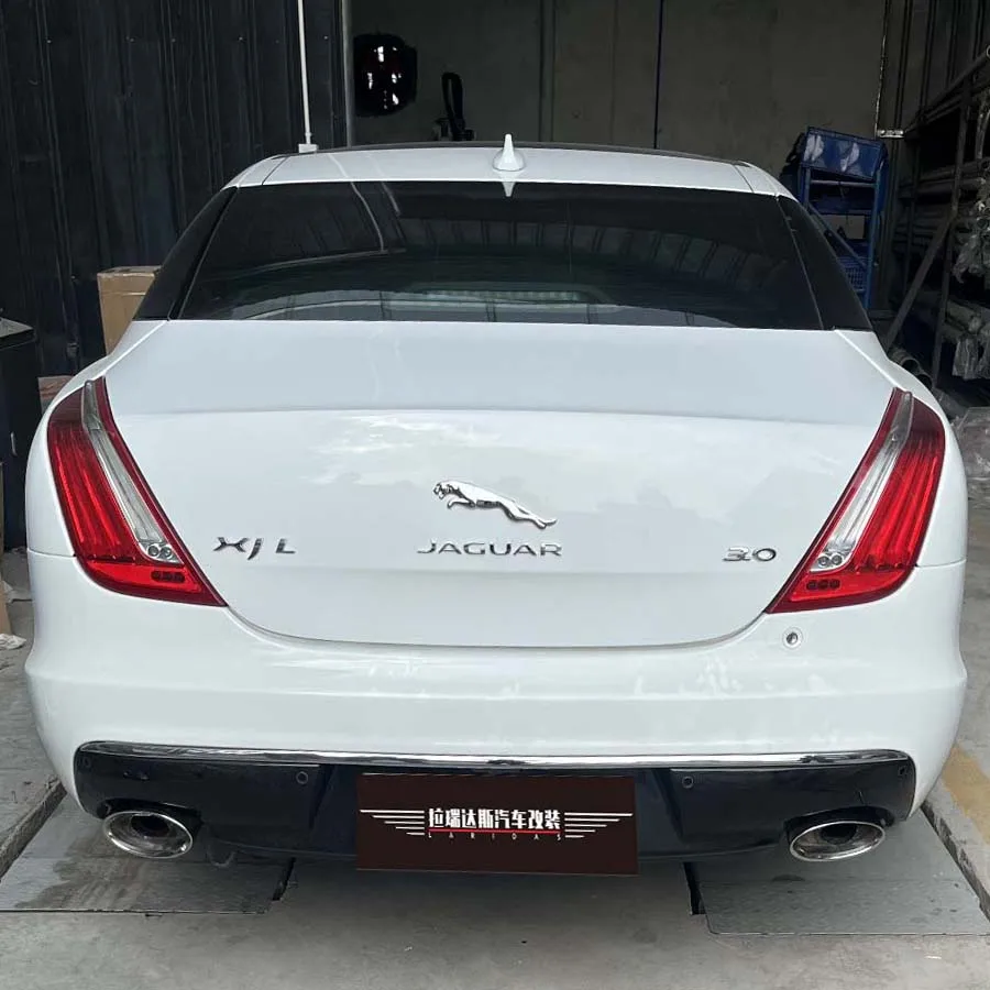 ท่อไอเสียเหมาะสําหรับ Jaguar XJL 2010-2019 5.0 รูปไข่ท่อไอเสียสแตนเลสหัวฉีดอุปกรณ์เสริมภายนอกรถยนต์