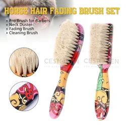 NEW Style Professional Barber Shaving Beard Brush Removal Neck Dusting Horse Hair Brushes Face Mustache Salon Clean Styling Tool