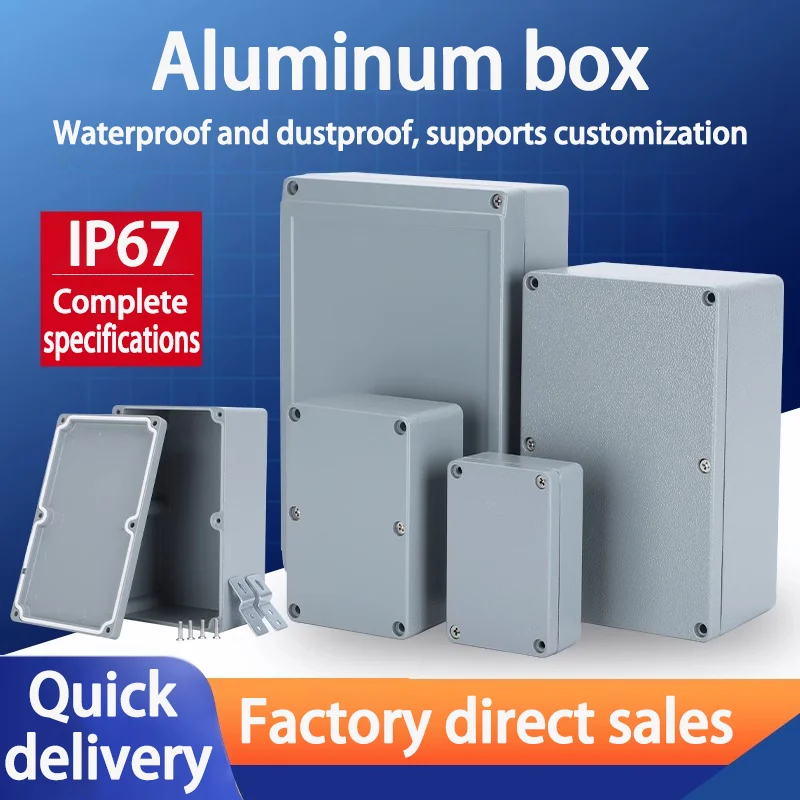 IP67 Cast Aluminum Junction Box Engineering Project Explosion-proof Sealed Case Outdoor Waterproof Enclosure for Electronic