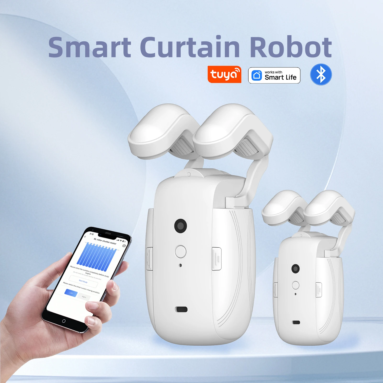 

Tuya Smart curtain machine Bluetooth Smart curtain opener APP control comes with a gateway Roman rod/TU track Alexa Google Home