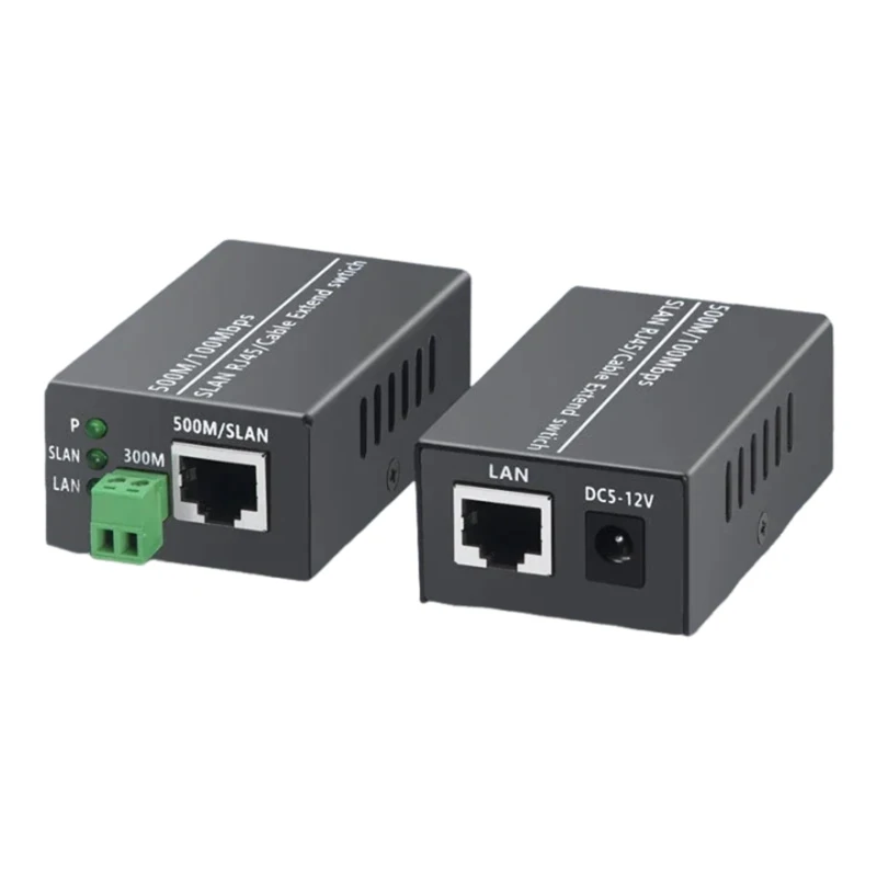 Ethernet über Twisted Pair Konverter – Ethernet Extender über Twisted Line Telefonkabelleitung, RJ45 LAN Network Booster
