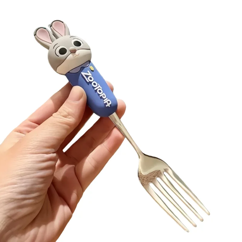 Zootopias Serie Edelstahl Löffel Gabel Cartoon Judy Nick Modell Besteck Kinder Party Zubehör Geburtstagsgeschenke