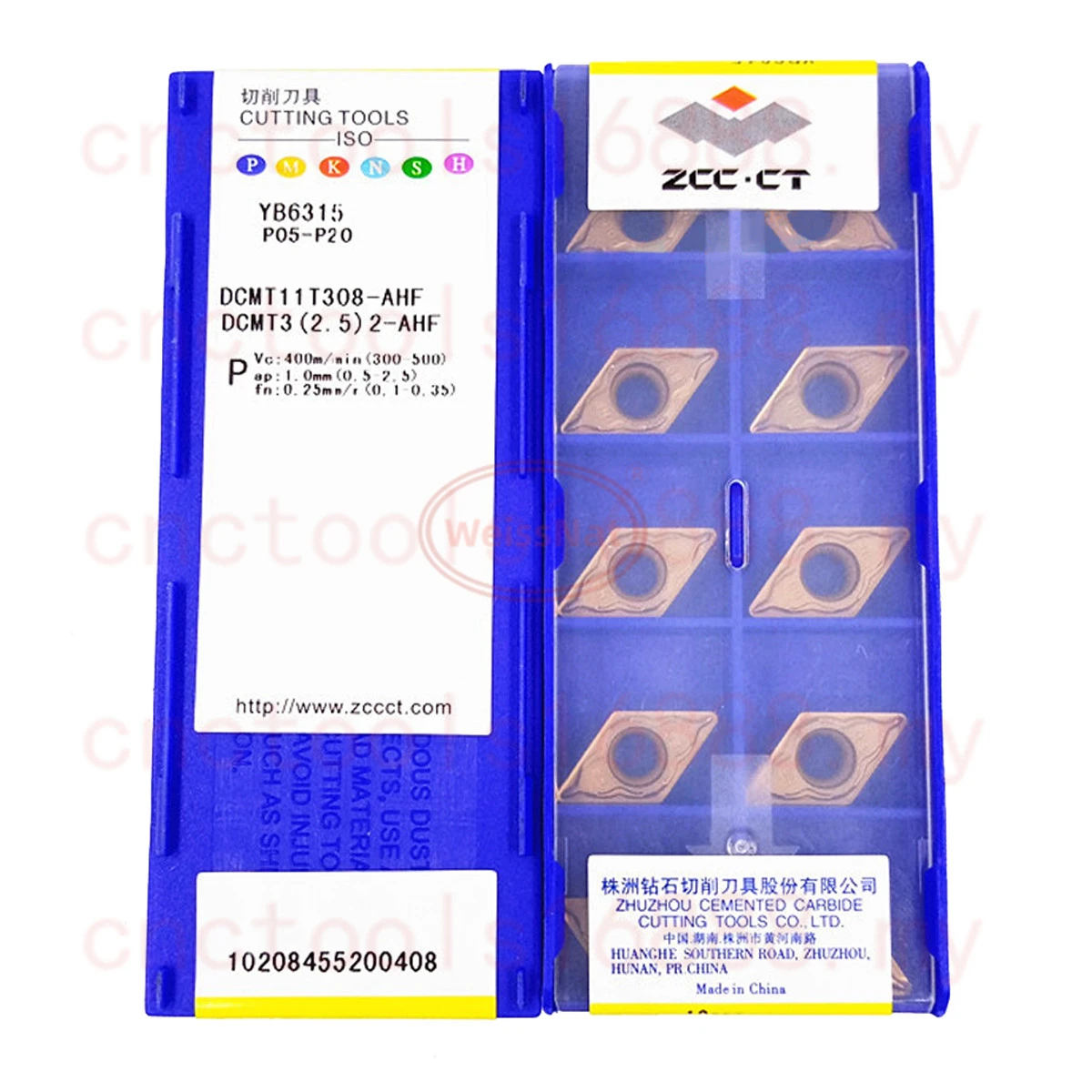 

ZCC.CT DCMT11T302 DCMT11T304 DCMT11T308 YB6315 Режущая твердосплавная пластина Вставки DCMT