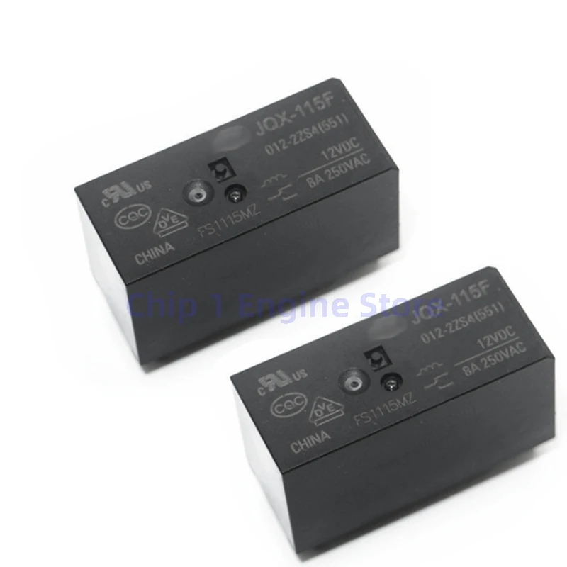 5PCS original relay HF115F-005-2ZS4 HF115F-012-2ZS4 HF115F-024-2ZS4 8A 8-pin double-open relay