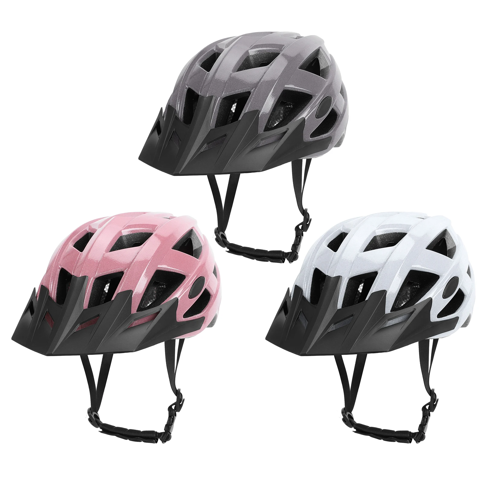 

Bike Helmet with Sun Brim Adult Breathable Riding Helmet Lightweight with Removable Sun Visor for Road and Mountain Bikes