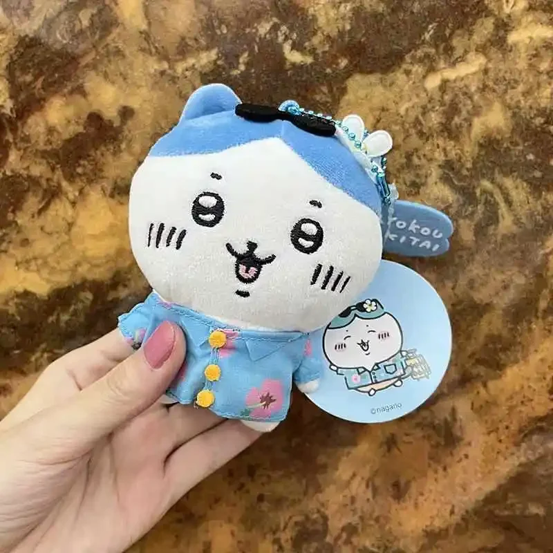 Chikawa casero serie de turismo de viaje nuevo Anime Hachiware muñeco de peluche colgante Usagi dibujos animados Kawaii bolsa colgante llavero regalo