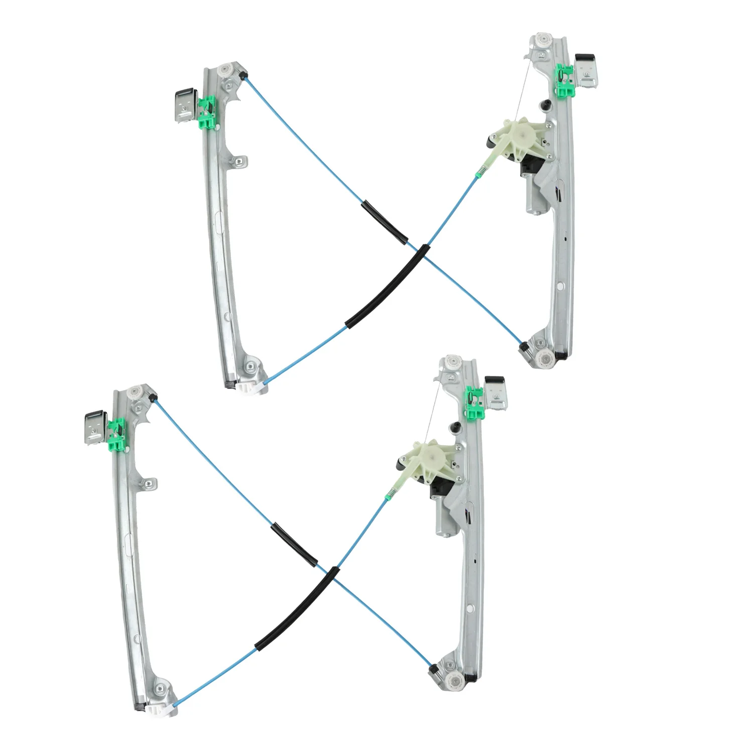 2pcs Power Window Regulator w/ Motor Front Left & Right 741-644 741-645 For Chevy Silverado Tahoe Suburban GMC Yukon Escalade