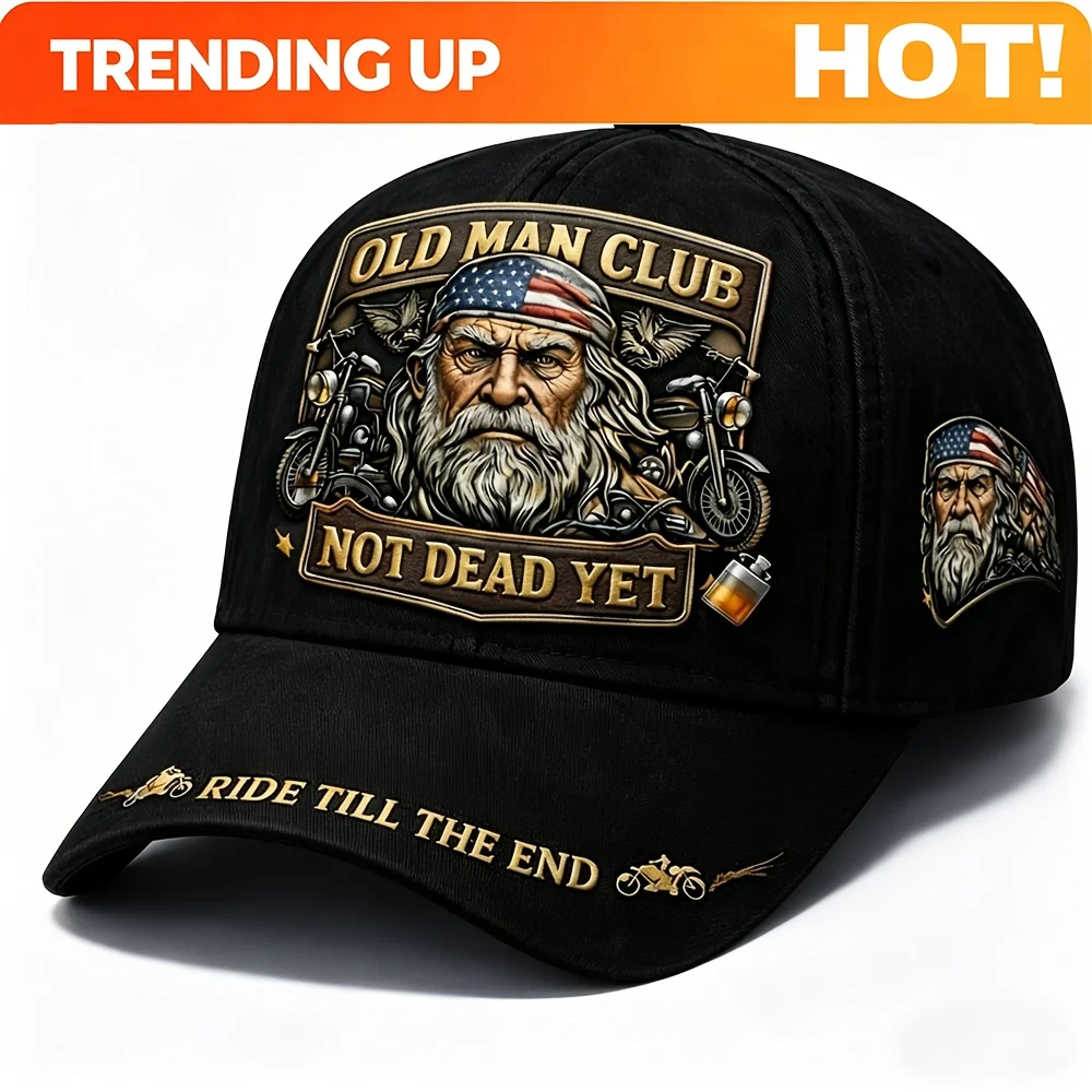 Punk Style Iconic Seniors Club Hat - Lightweight Non-Stretch Collectible Suitable for Bold Lifestyle, Streetwear Fashion