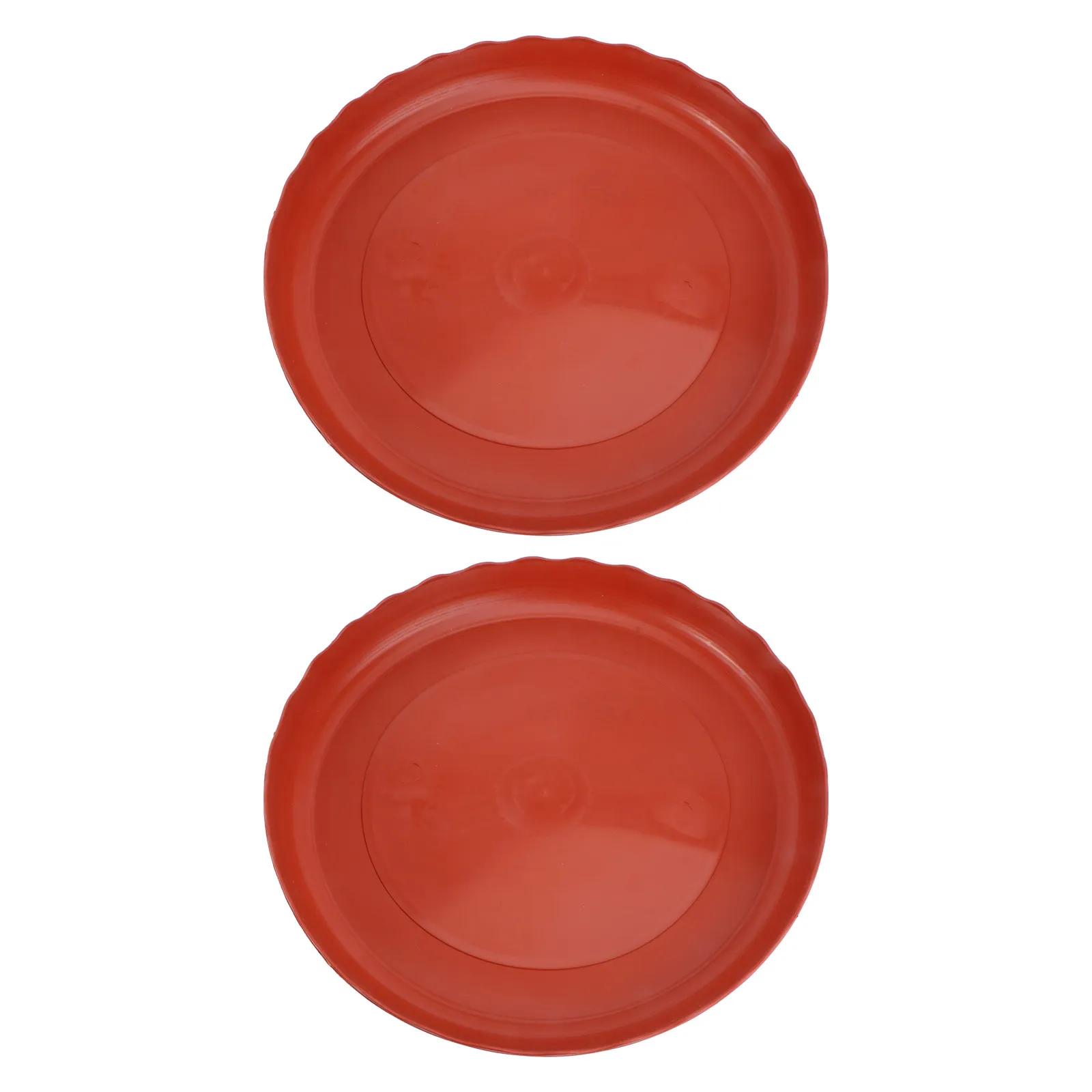 2Pcs Round Plant Pot Tray Resin Drip Base for Flower Pots Small Succulent Plants Bonsai Balcony Garden Tray Chocolate Color 7