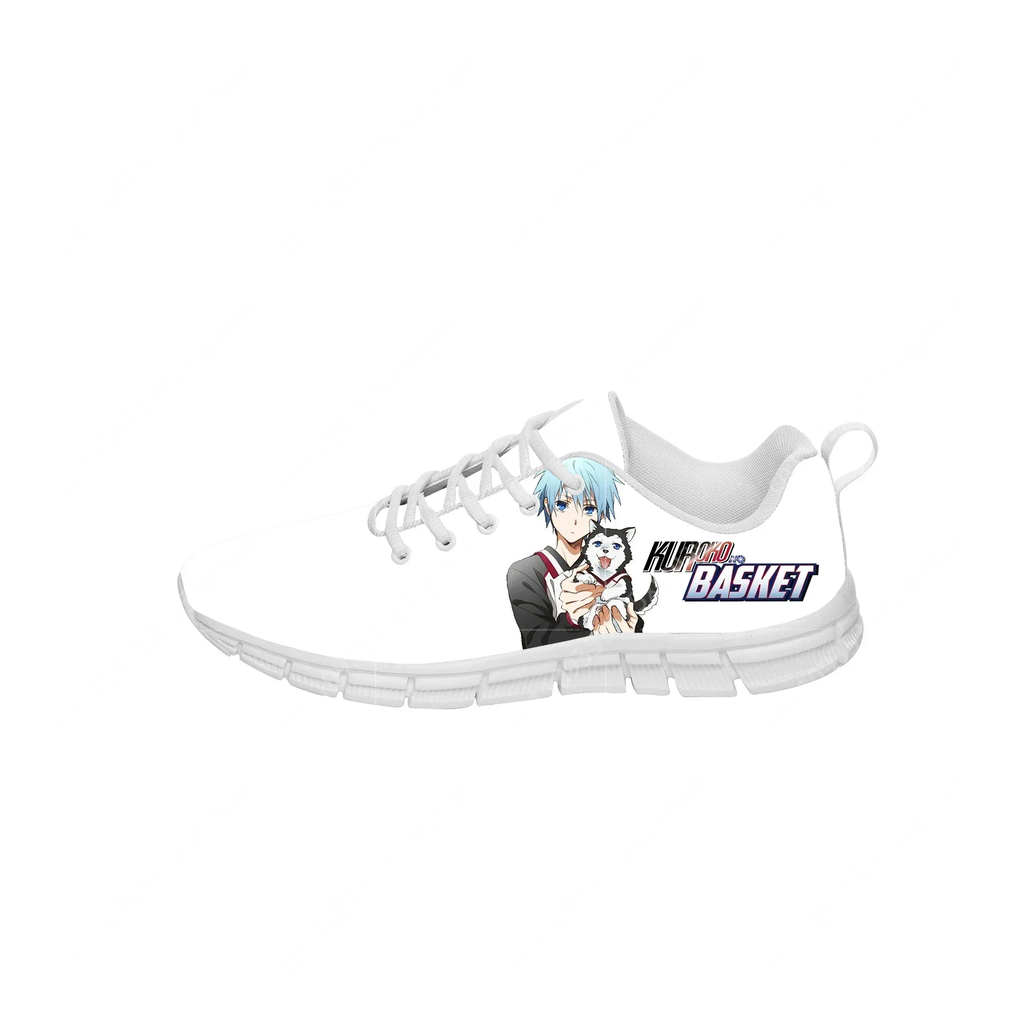

Кроссовки в стиле аниме Kuroko no Basket, мужские, женские, повседневные тканевые туфли для подростков, кроссовки из ткани, белые легкие кроссовки с 3D-принтом