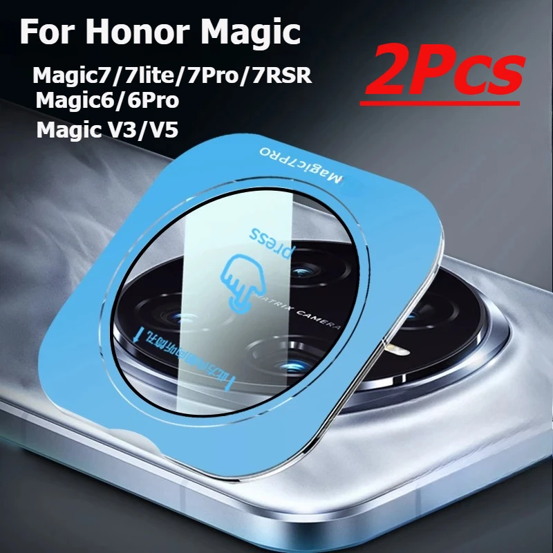 2Pcs Back Camera Tempered Glass For Honor Magic 7 Lite 6 Pro 7Pro V3 V5 Rear Camera Ziai Lens Protector Film Protection Cover