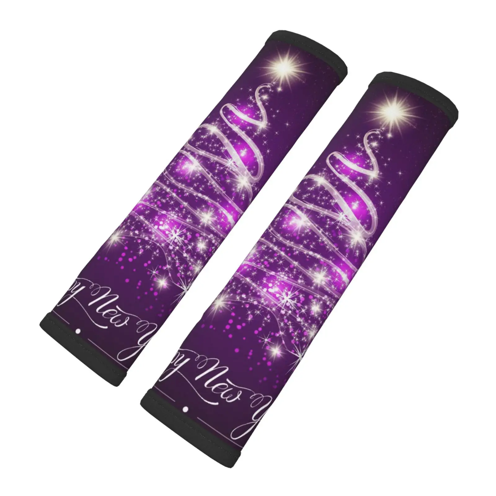 

2-piece Set of Shiny Christmas Tree Car Seat Belt Covers Shoulder Protection Comfortable Anti Pinch Neck Car Accessories