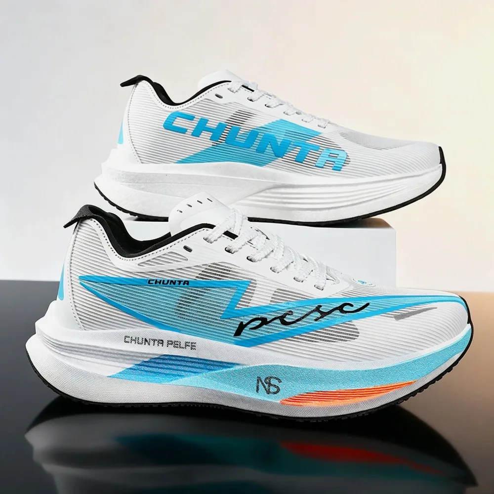 2026 Men's and Women's Running Shoes Anti Slip and Shock-absorbing Carbon Fiber Board Professional Marathon CHUNTA Sports Shoes
