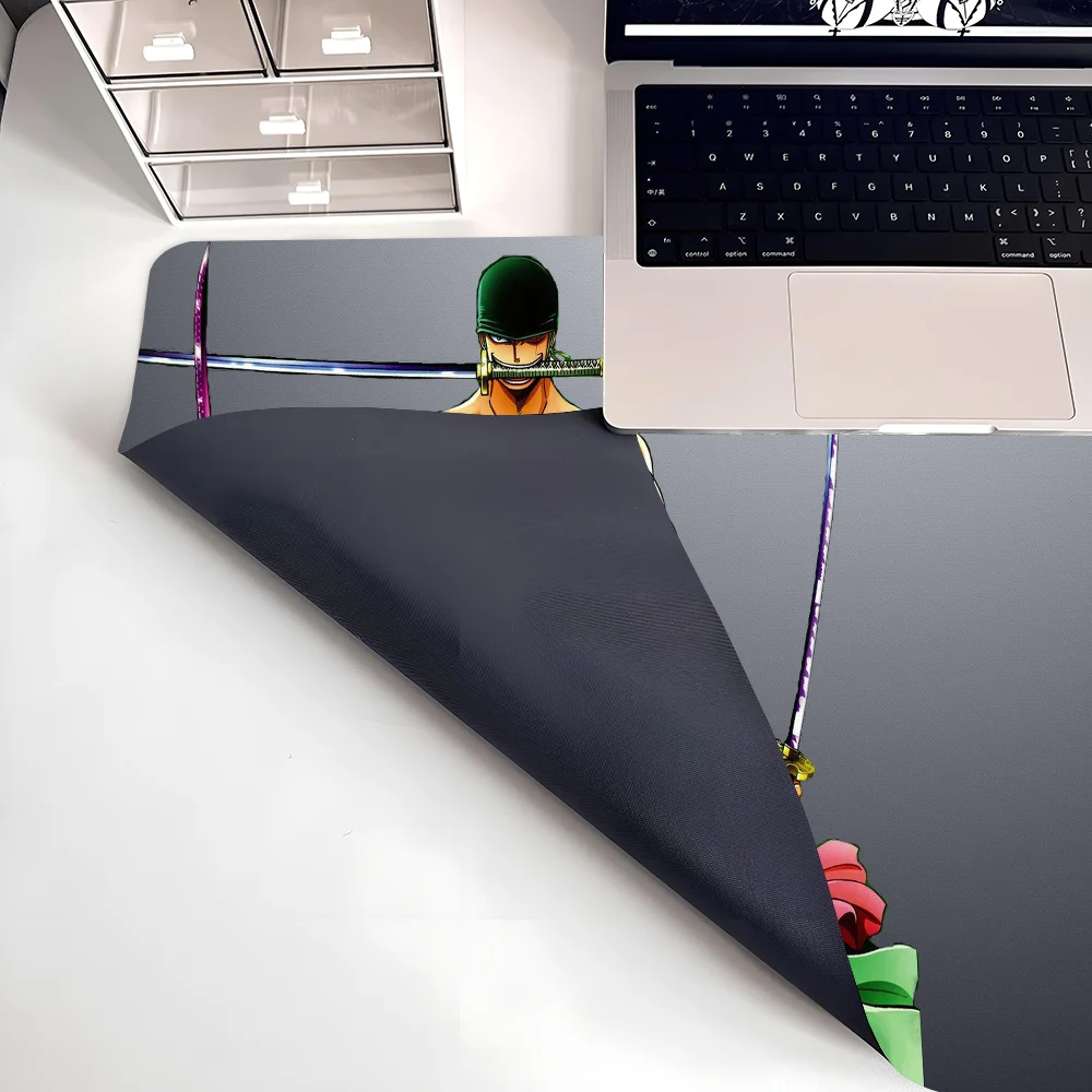 Anime Roronoa Zoro O-ONE PIECE Mousepad Mouse Mat Desk Mat With Pad Gaming Accessories Prime Gaming XXL Keyboard Pad Padding Mat