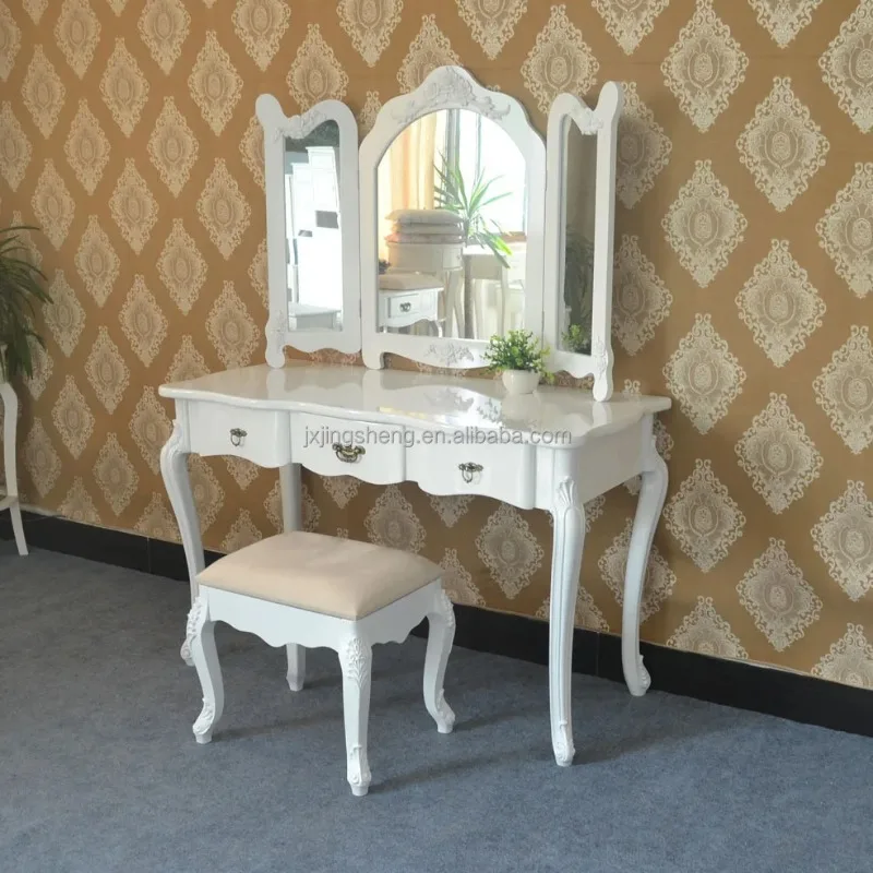 Commode Shabby Chic, meubles de chambre à coucher, commode blanche