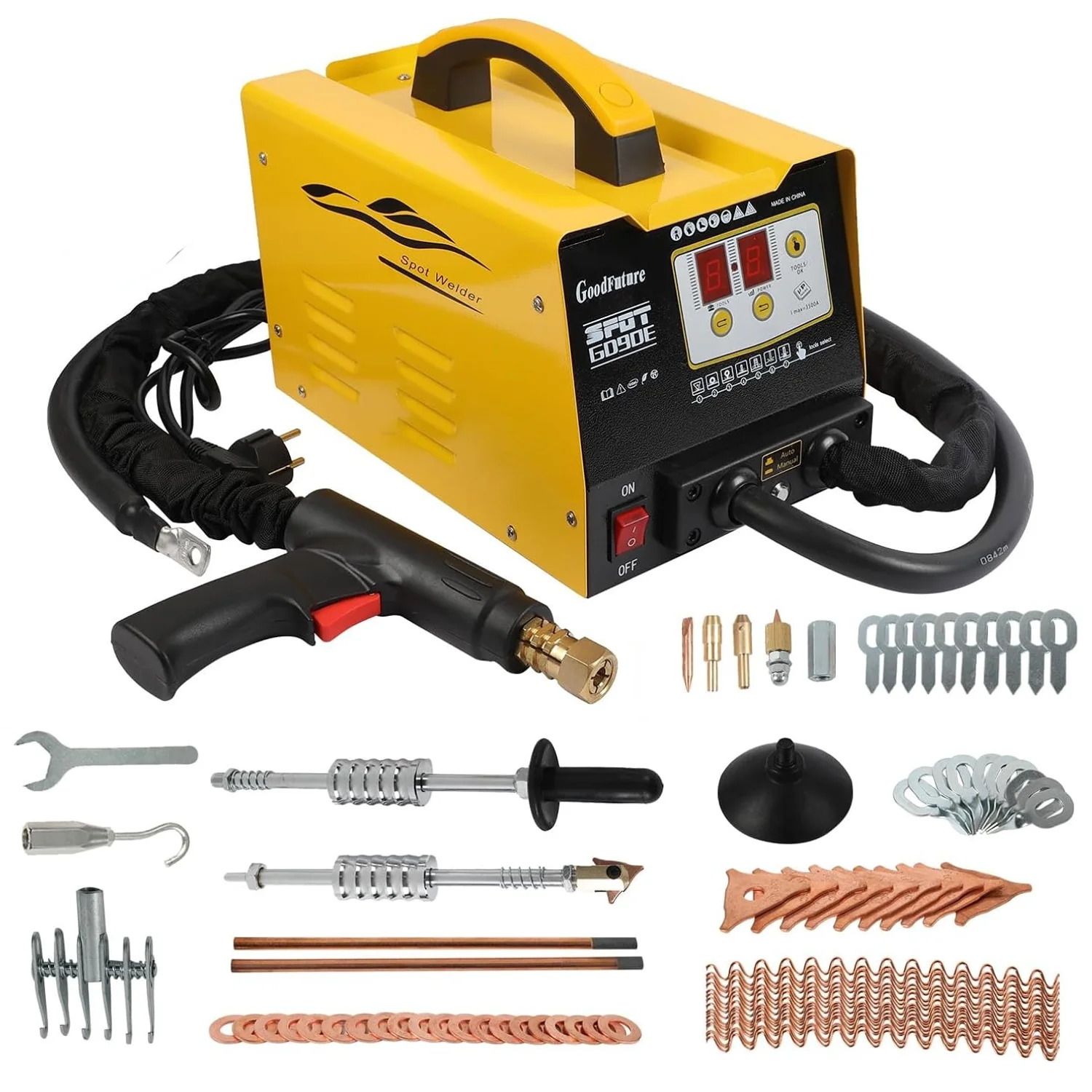 3500A Stud Welder Kendaraan Panel Body Perbaikan 7 Model Mesin Las Spot 3KW
