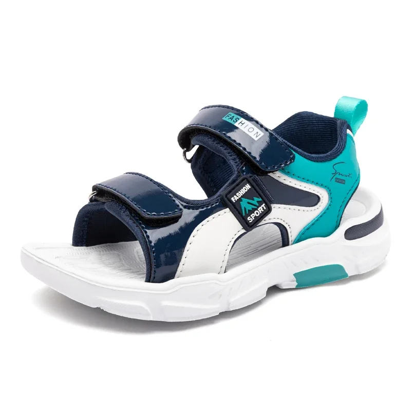 2025 Ragazzi estivi Sandali morbidi Moda Scarpe per bambini Autunno Luce Cartoon Sandali Spiaggia piatta 4-12 anni Scarpe per bambini 12 anni