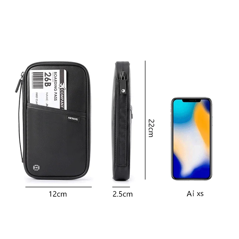 محفظة سفر لحامل جواز السفر العائلي، حافظة مستندات مقاومة للماء، منظم إكسسوارات السفر، غطاء حقيبة المستندات، حامل البطاقة